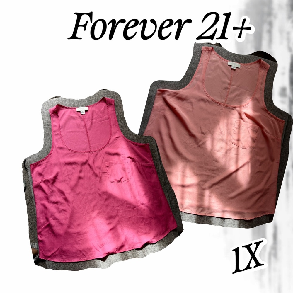 Forever 21+ Fuchsia Scoop Neck Tank Top